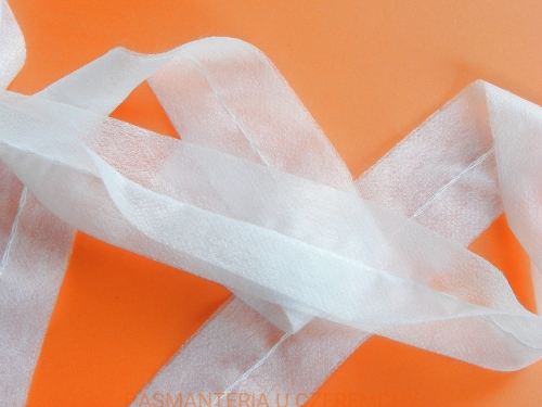  taśma flizelinowa zszywana 3 cm biała 