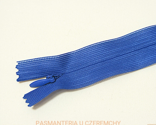 zamek 18 cm chabrowy nierozdzielczy kryty
