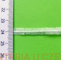  taśma flizelinowa do szwów z nitką biała 6 mm /taśma formująca, szewband/