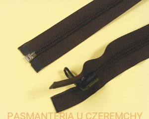 zamek 70 cm brązowy rozdzielczy dwustronny spirala rozm.5     