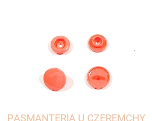 napy plastikowe koralowe rozm. 18 /łososiowe, jasnoczerwone/