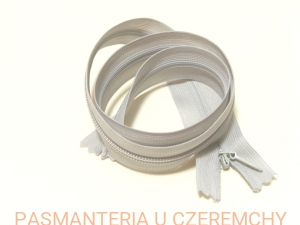 zamek 50 cm jasnoszary nierozdzielczy kryty /szary/