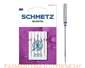 igła Schmetz do jedwabiu rozm.80 (130/705 H-M VCS) /igły microtex/
