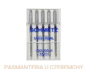igła Schmetz uniwersalna rozm.75 (130/705 H VMS) /igły uniwersalne/  