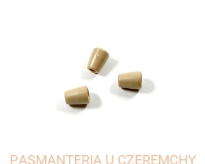 końcówki do sznurka plastikowe beżowe /końcówka plastikowa beżowa/
