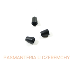 końcówki do sznurka plastikowe - czarne /końcówka plastikowa, czarna/ 