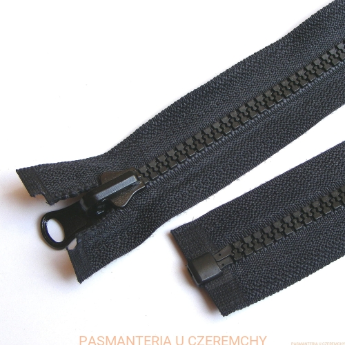 zamek 70 cm czarny rozdzielczy dwustronny kostka rozm. 5