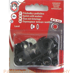 oczka 7 mm czarny nikiel Lord - Koh-I-Noor /nity oczkowe /