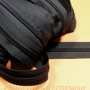 taśma zamkowa czarna 5 mm /suwakowa/     