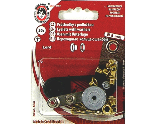 oczka 4 mm złote Lord Koh-I-Noor