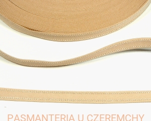 guma ramiączkowa 12 mm beżowa /cielista/ - opak. 25 m 