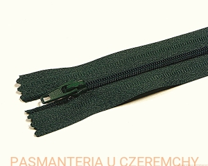 zamek 18 cm butelkowa zieleń nierozdzielczy spirala rozm.3 /zielony/