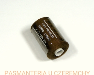 nici maszynowe ciemnobrązowe 40/2 914 m / brązowe/