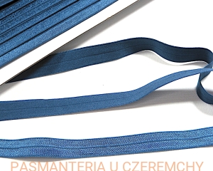 guma łamana 16 mm granatowa /lamówka elastyczna, lamówka gumowa niebieska/ 