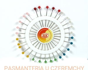 szpilki 50 mm z główką plastikową - miks kolorów