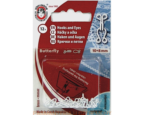haftki małe białe Koh-I-Noor /10+8/