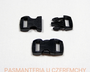 klamra plastikowa "trójząb" czarna 11 mm