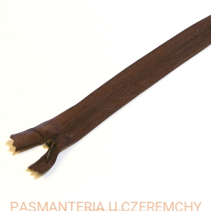 zamek 30 cm ciemnobrązowy nierozdzielczy kryty /brązowy/  