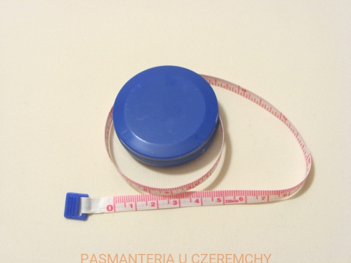  Miarka krawiecka zwijana /miara, metr/ granatowa 