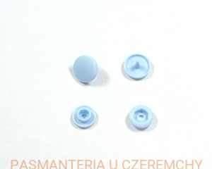 napy plastikowe jasnoniebieskie  rozm. 18 /zatrzaski niebieskie/ 