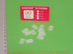 końcówki do fiszbinów plastikowe - 8 mm 