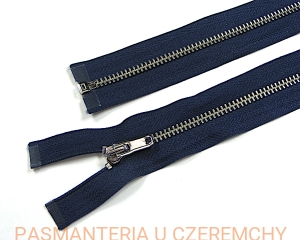 zamek 18 cm granatowy rozdzielczy metalowy VT10 nikiel 