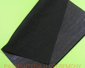 łatka czarna do przyprasowywania płócienna, 43x20 cm