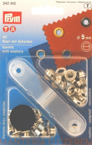 oczka - nity oczkowe 5 mm srebrne PRYM 542 410