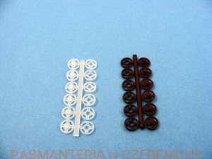 zatrzaski plastikowe czarne 7 mm rozm1/2 