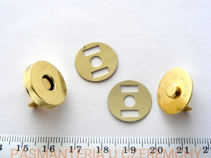 zapięcie magnetyczne 18 mm - kolor złoty