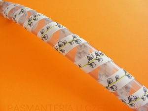 tasiemka satynowa 15 mm drukowana  - bazie /wstążka/