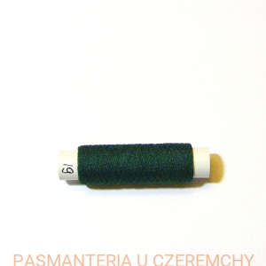 gumonici cienkie, 50 mb /nici gumowe/ ciemnozielone /butelkowa zieleń, zielone/