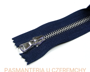 zamek 10 cm granatowy nierozdzielczy metalowy VT10 nikiel