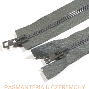 zamek 95 cm ciemnoszary ALPHA rozdzielczy dwusuwakowy typu kostka 5  /szary/