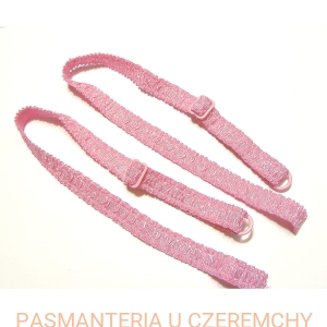 ramiączka 13 mm kompletne - różowe