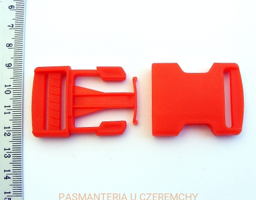  Edytuj produkt: klamra plastikowa "trójząb" czerwona 25 mm