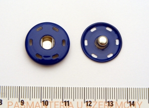 zatrzaski metalowe 21 mm lakierowane - granatowe