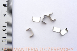 skuwka do zamka 5 mm nikiel - opakowanie 10 g /zacisk, końcówka/ 