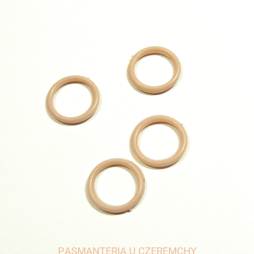 kółko bieliźniarskie plastikowe 12 mm cieliste