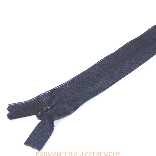 zamek nierozdzielczy kryty 25 cm ciemnogranatowy /granatowy/