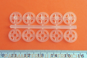 zatrzaski plastikowe bezbarwne 10 mm rozm.3 