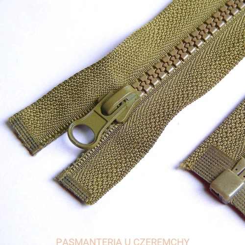 zamek rozdzielczy kostka rozm.5 55 cm khaki /zgniła zieleń/