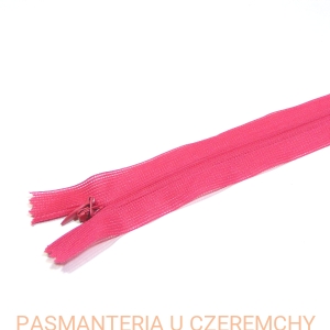 zamek 25 cm ciemnoróżowy kryty /fuksjowy, różowy/