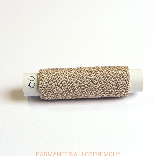 gumonici cienkie, 50 mb /nici gumowe/ beżowe