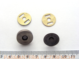 zapięcie magnetyczne 18 mm - kolor oksydowany /czarny/ nikiel