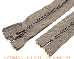 zamek 40 cm szarobrązowy ALPHA nierozdzielczy kostka rozm.5  /szary / 
