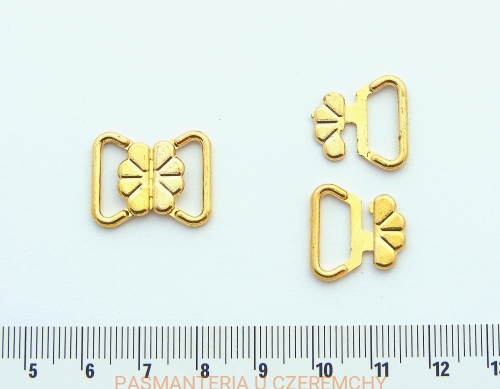  zapięcie do stroju kąpielowego - 13 mm, kolor złoty