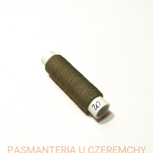 gumonici cienkie bure 50 mb /nici gumowe, szarozielone, khaki/