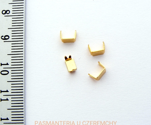  skuwka /zacisk, końcówka/ do zamka 3 mm kolor złoty