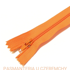 zamek 18 cm pomarańczowy nierozdzielczy ALPHA spirala rozm.3